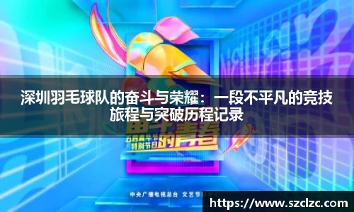 深圳羽毛球队的奋斗与荣耀：一段不平凡的竞技旅程与突破历程记录
