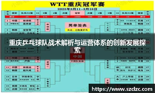 重庆乒乓球队战术解析与运营体系的创新发展探索